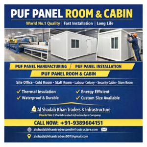 PUF Panel Cabin Manufacturer in India | Insulated Portable Cabin & Cold Storage Solutions | Al Shadab Khan Traders