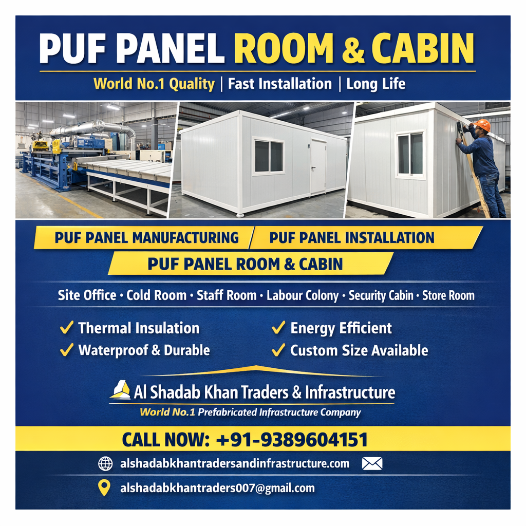 PUF panel manufacturing in Punjab by Al Shadab Khan Traders for cold storage warehouse and prefab structures PUF panel manufacturing in Punjab by Al Shadab Khan Traders for cold storage warehouse prefab structures and industrial buildings