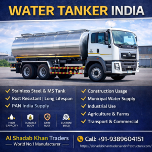 water tanker manufacturer in india | stainless steel & ms tanker truck | al shadab khan traders