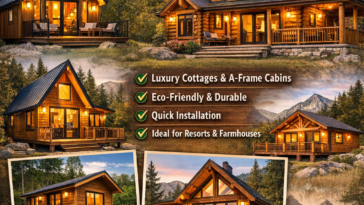 wooden house manufacturer in india | prefab wooden cottage & a frame house | al shadab khan traders