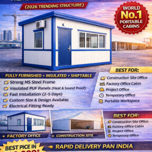portable office cabin | prefabricated site office cabin manufacturer in india